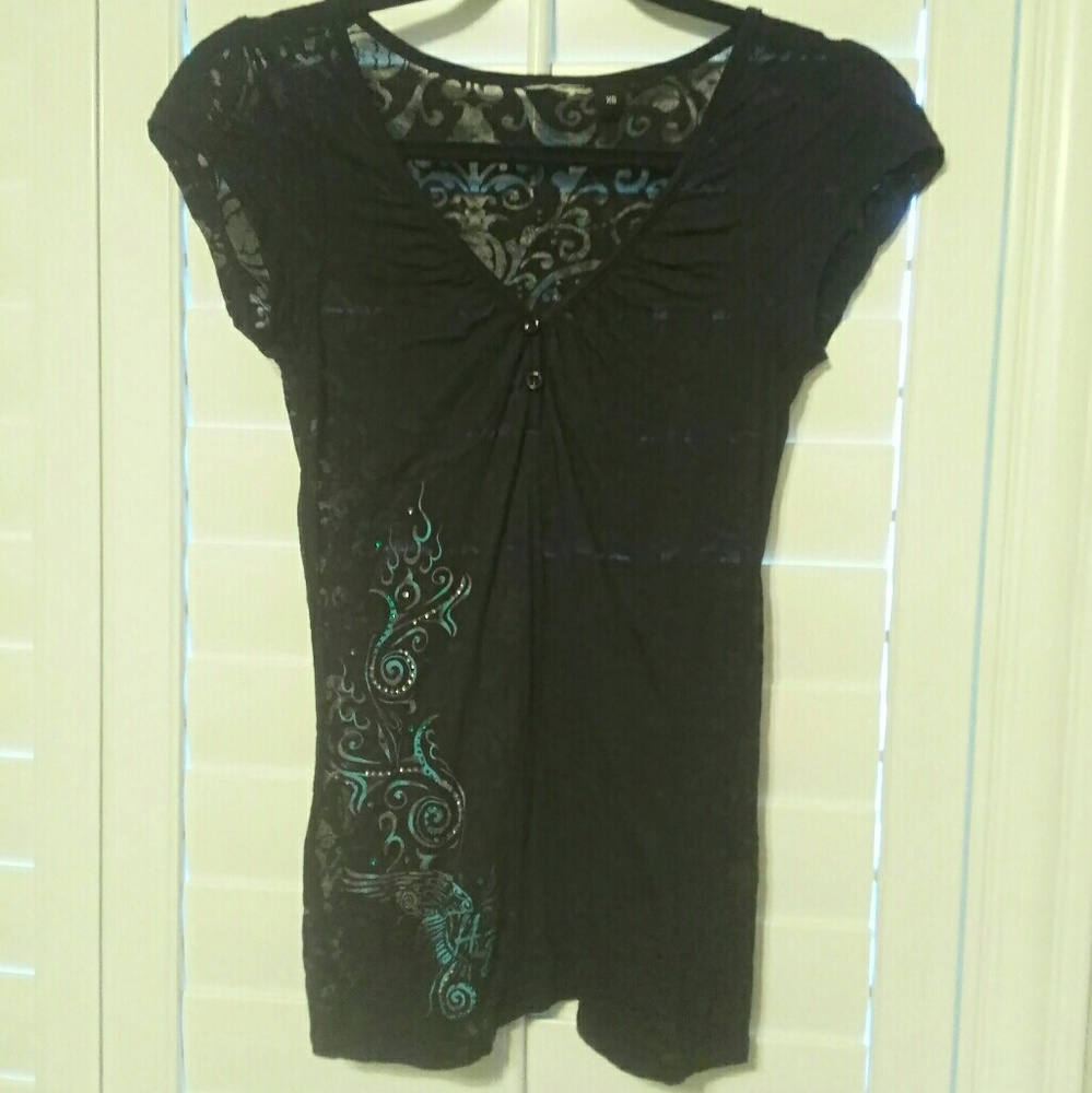 Harley Davidson Lace  Top